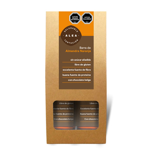 Alea barras almendra trufa naranja chocolate bitter 122g