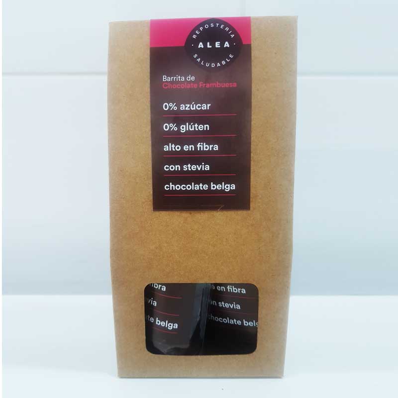 Alea barras almendra frambuesa chocolate bitter 122g