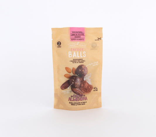 Smart Snack Energy Balls Cacao - Almendras 40g