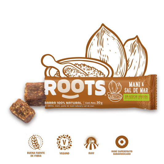 Roots Bar Maní y Sal de Mar 30g