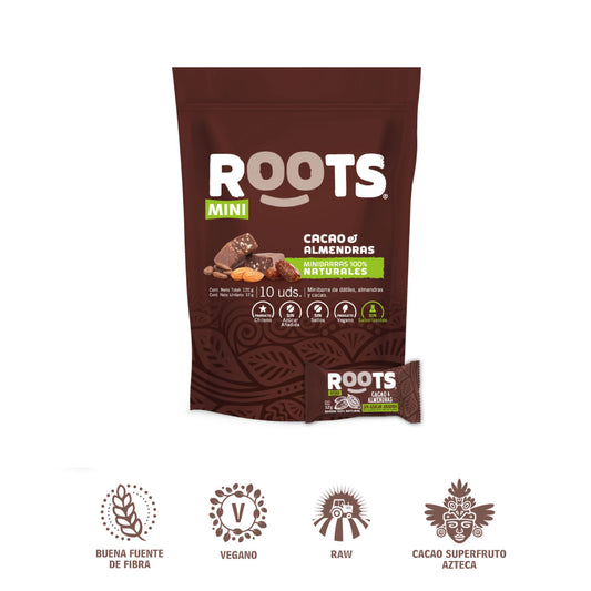 Mini Roots Cacao & Almendras 12g (10 unid)