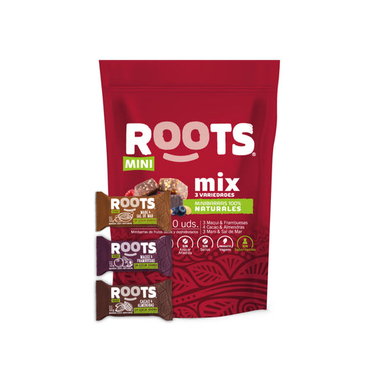 Mini Roots Bar mix de 3 sabores 12g (10 unid)