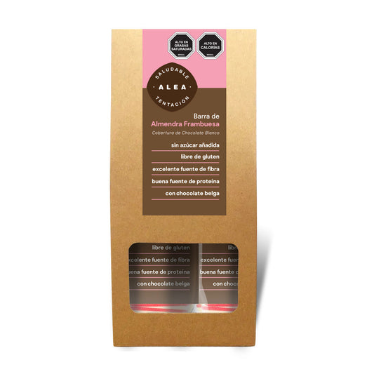 Alea barras almendra frambuesa chocolate blanco 122g