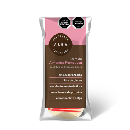 Alea barra almendra frambuesa chocolate blanco 61g
