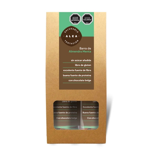 Alea barras almendra trufa menta chocolate bitter 122g