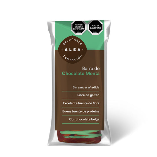 Alea barra almendra trufa menta chocolate bitter 61g