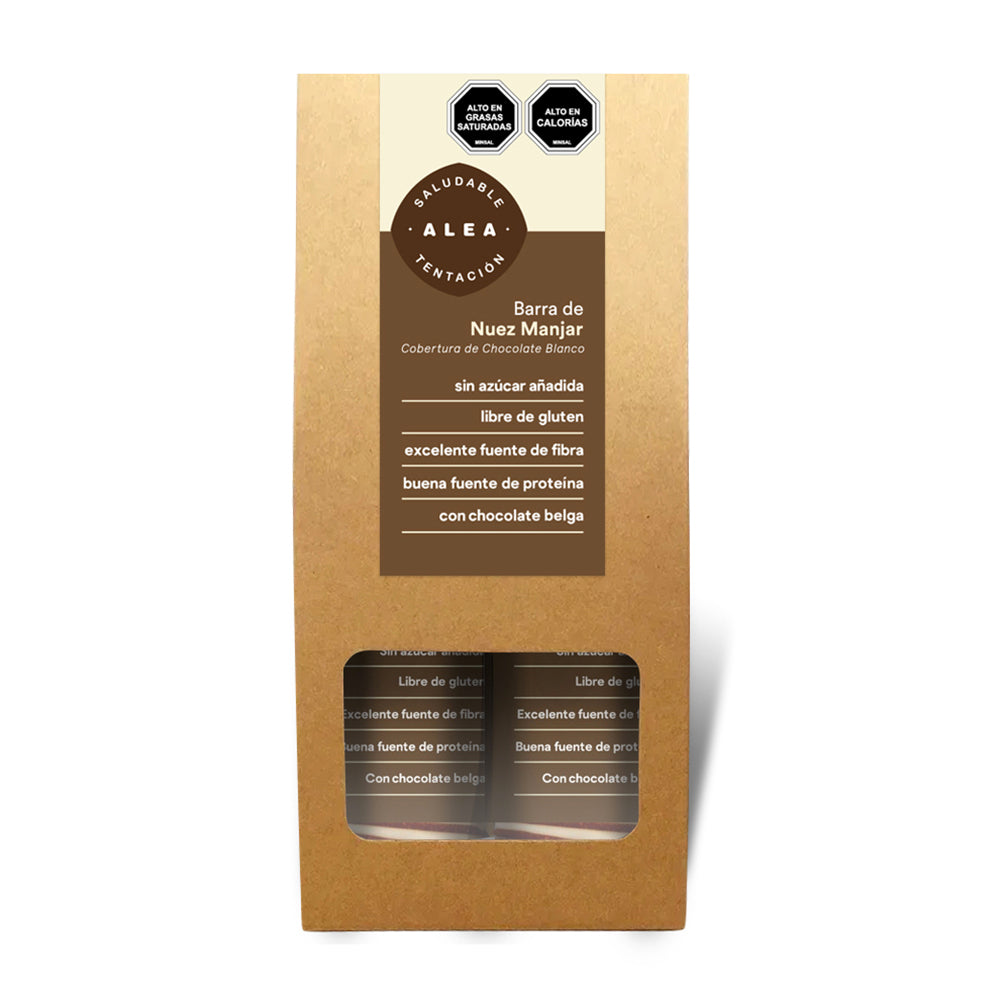 Alea barras nuez manjar chocolate blanco 122g