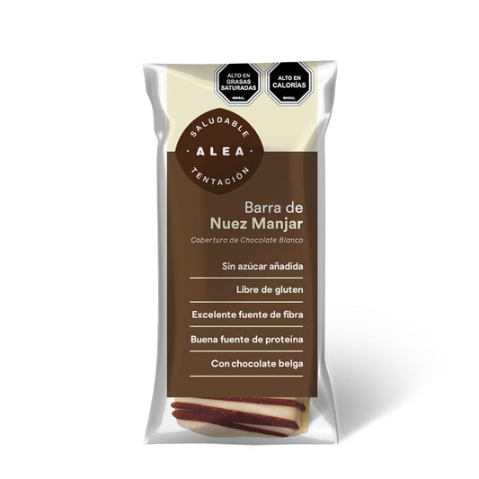Alea barra nuez manjar chocolate blanco 61g