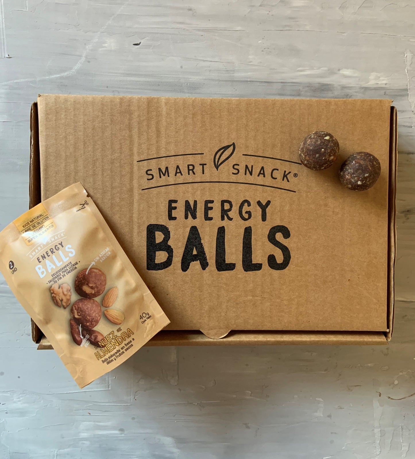 Pack 12 Envases individuales Energy Balls Nuez - Almendra