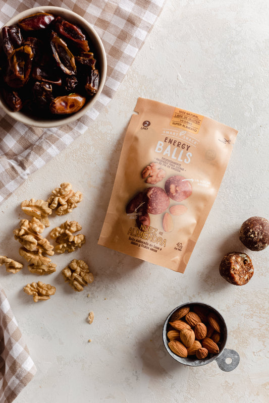 Pack 12 Envases individuales Energy Balls Nuez - Almendra