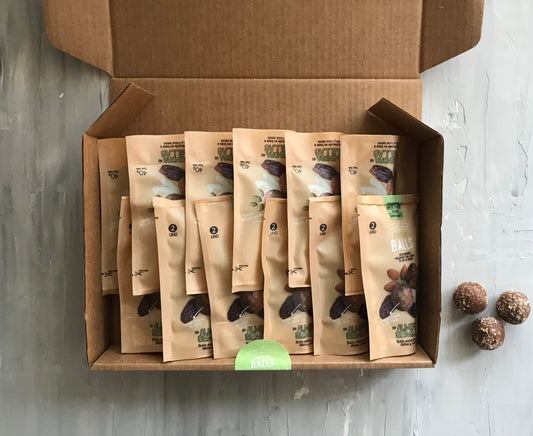 Pack 12 Envases individuales Energy Ball Semillas de Calabaza - Almendra