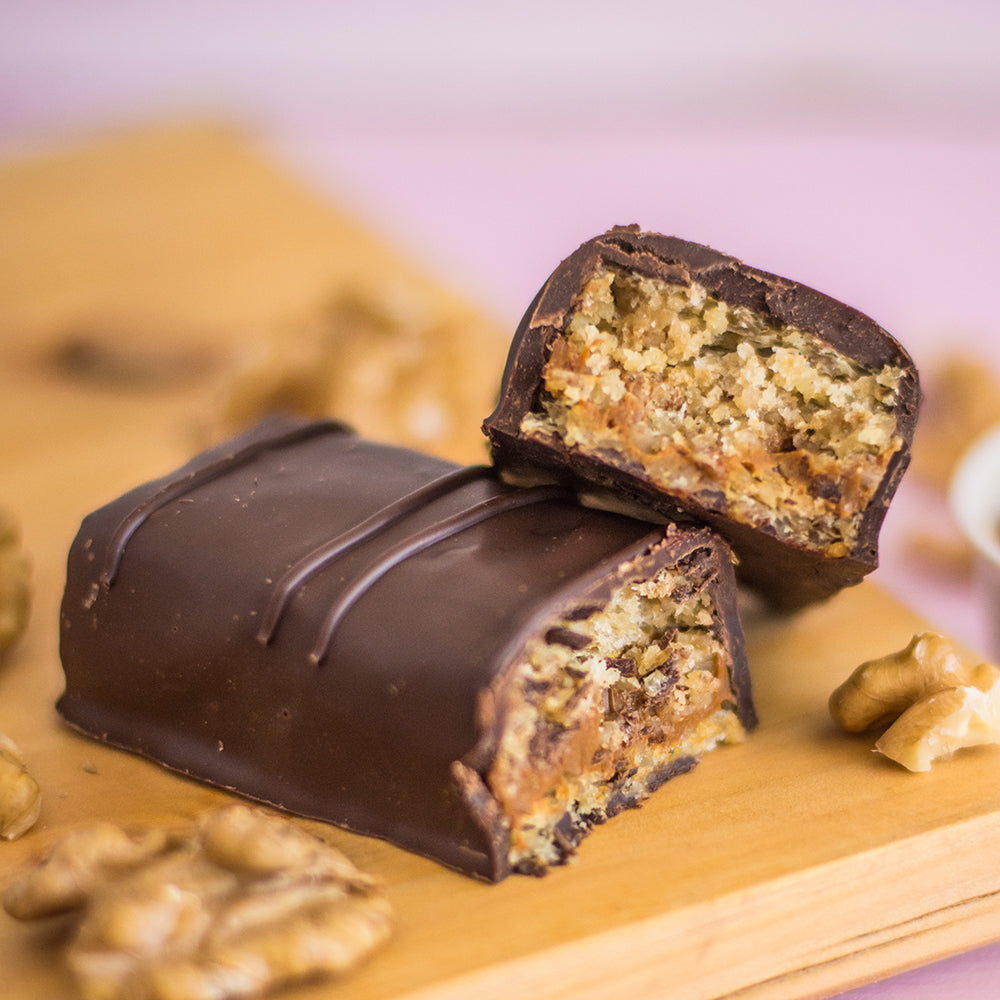 Barra nuez manjar chocolate bitter 61 grs