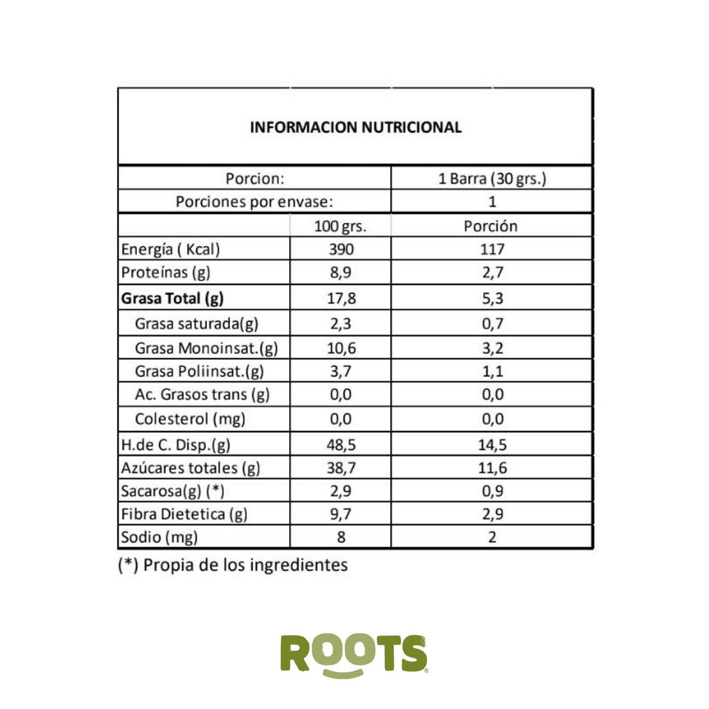 Caja Roots Bar Maqui & Frambuesas 30g (15 unid.)