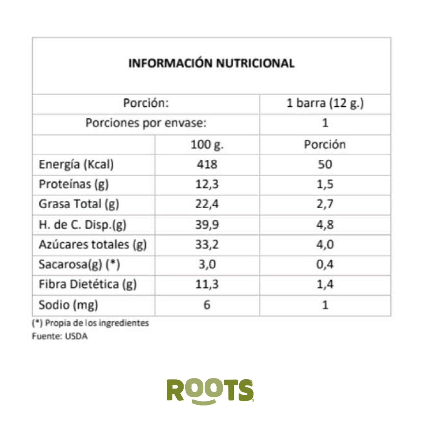 Mini Roots Bar mix de 3 sabores 12g (10 unid)